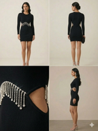 AP1734-Amethyst Glow Cutout Dress