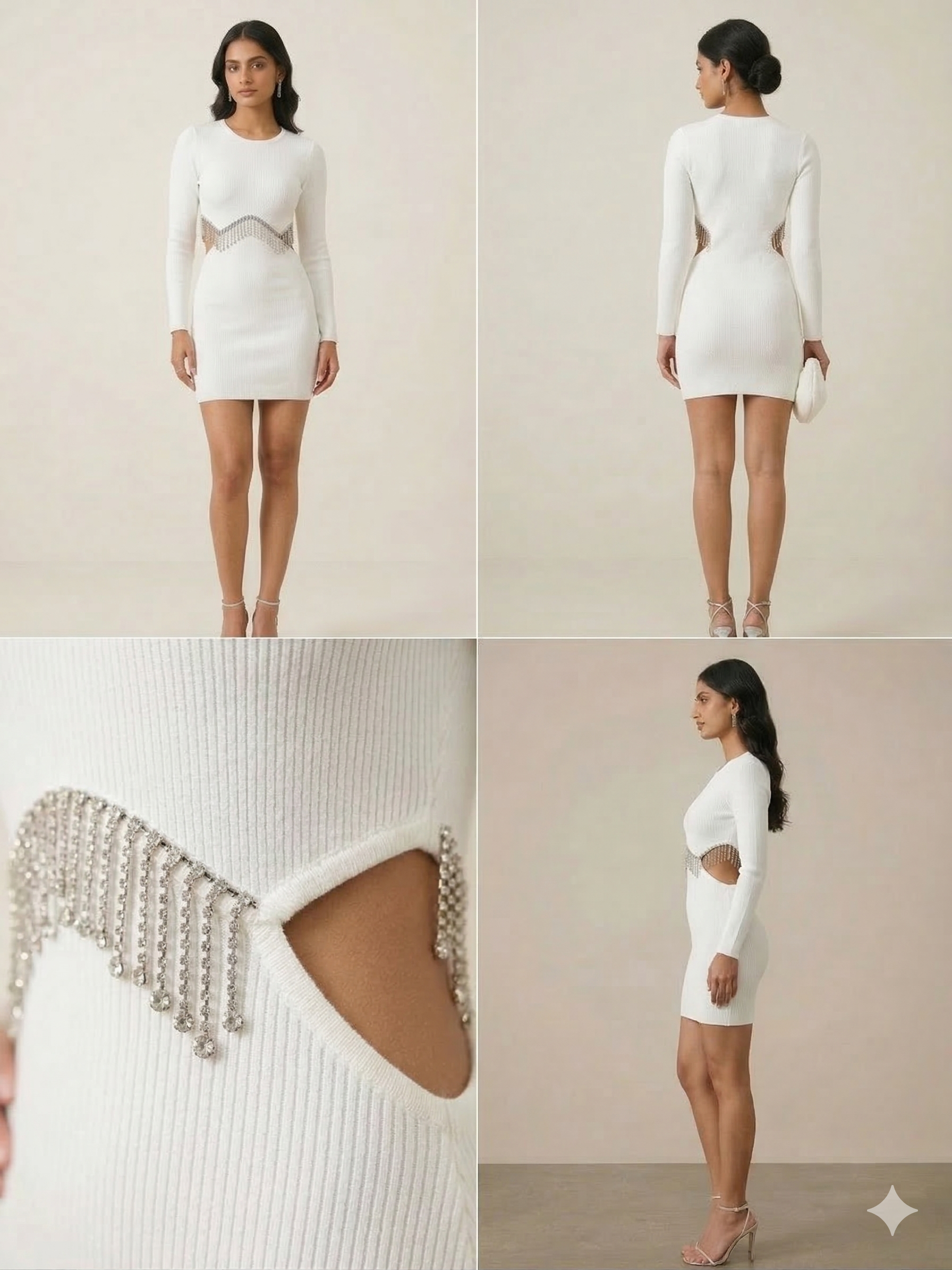 AP1734-Amethyst Glow Cutout Dress