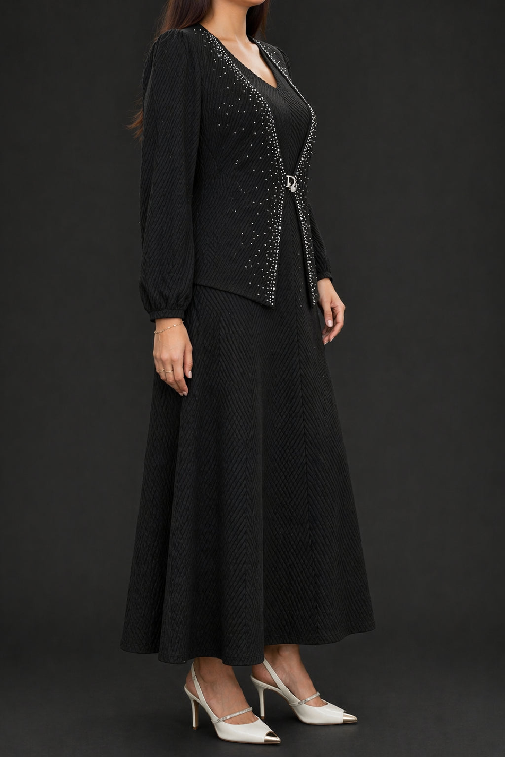 Fiery Elegance Co-ord Dress