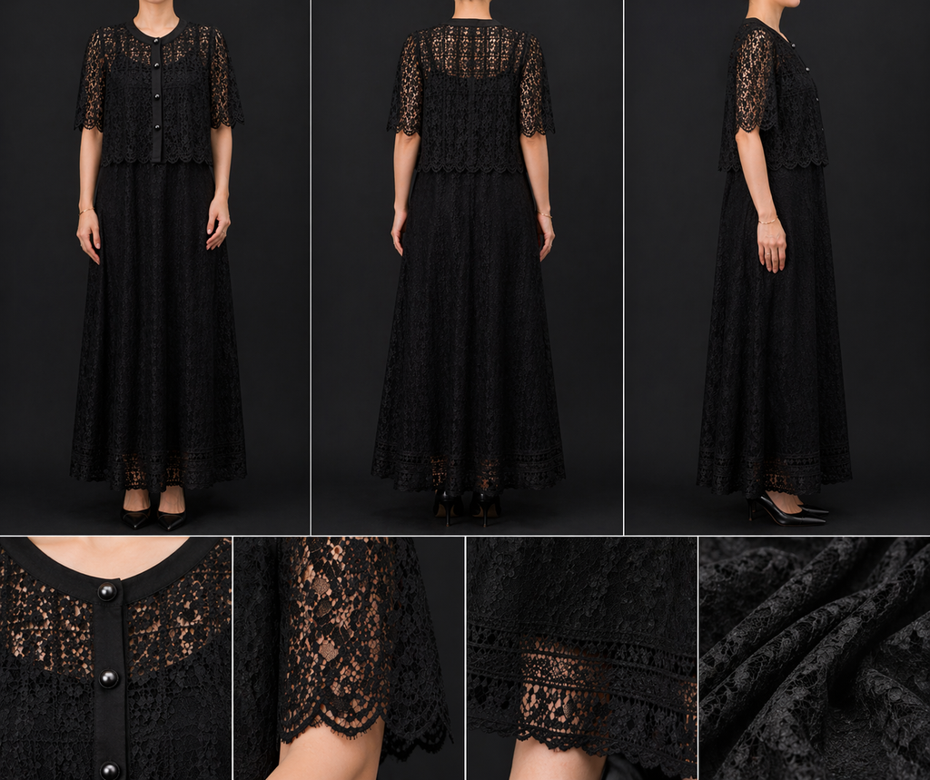 Midnight Lace Elegance Set