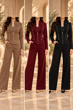AA 011 Military Zip-Up Jacket Co-Ord Set
