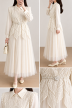 AA 117 Leaves Lace Dress