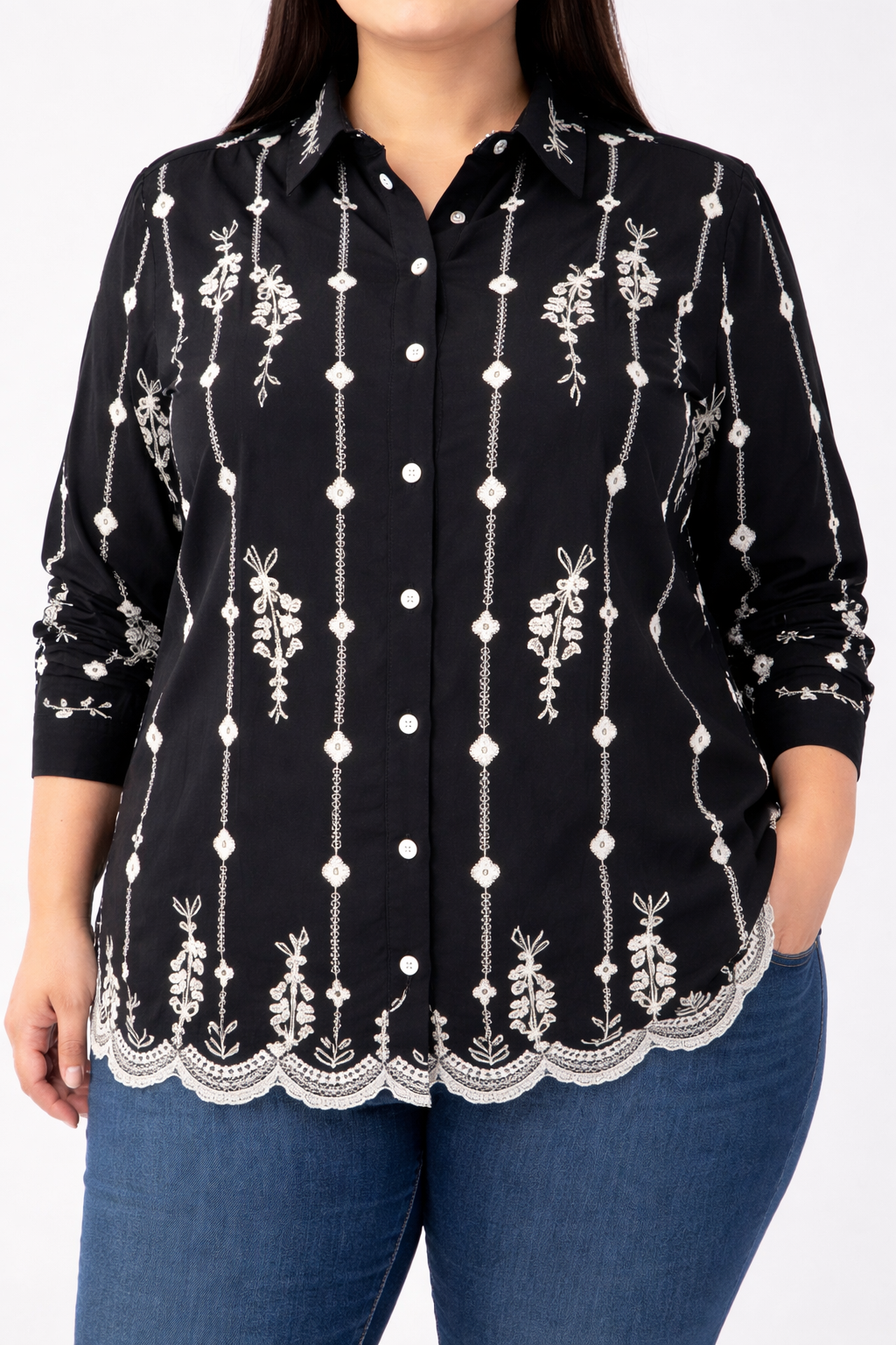 Ebony Floral Shirt