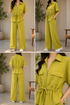 AA 0111F Breeze Linen Co-ord Set