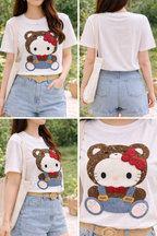 Teddy Kitty Charm Tee