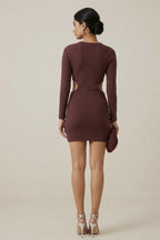 AP1734-Amethyst Glow Cutout Dress