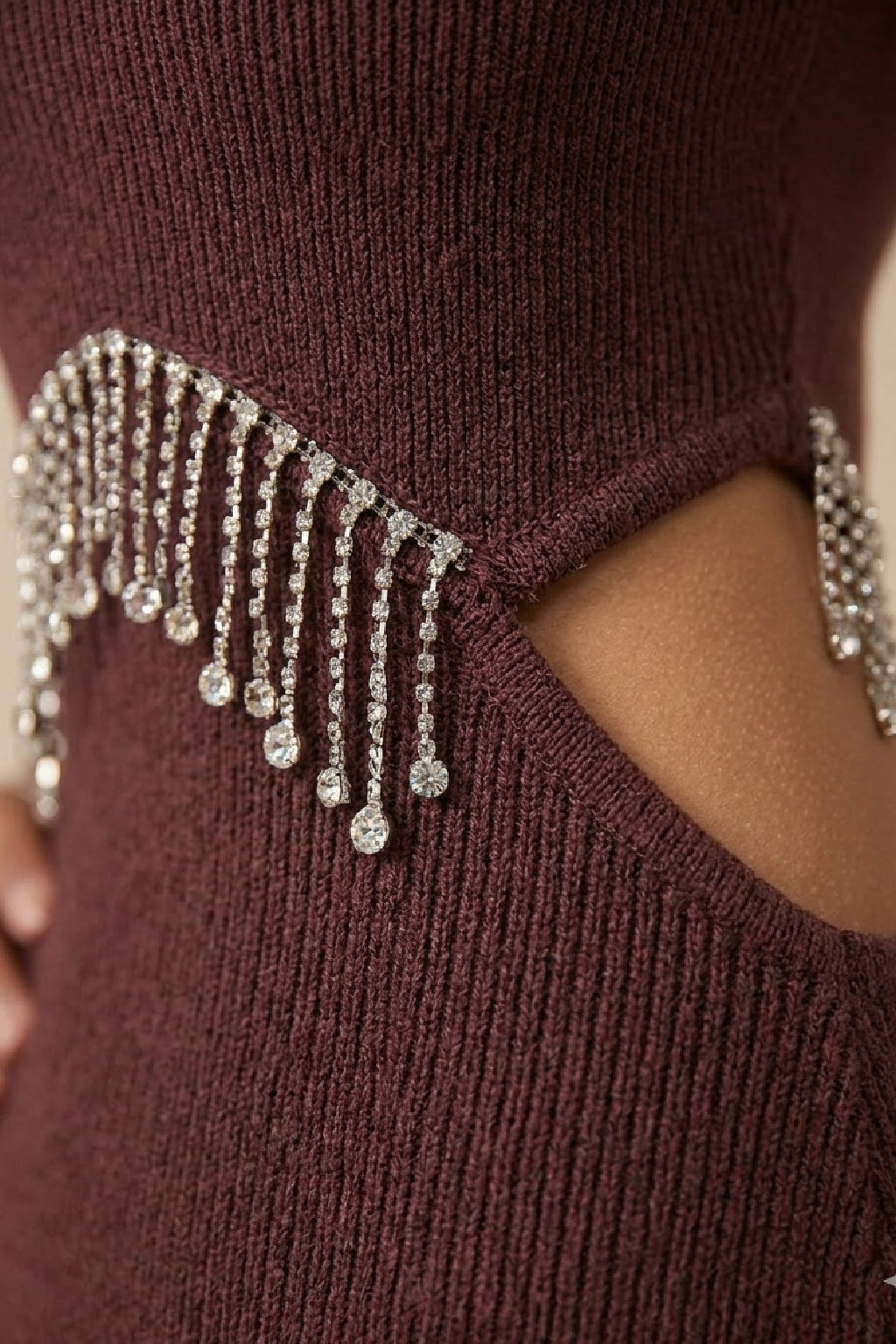 AP1734-Amethyst Glow Cutout Dress