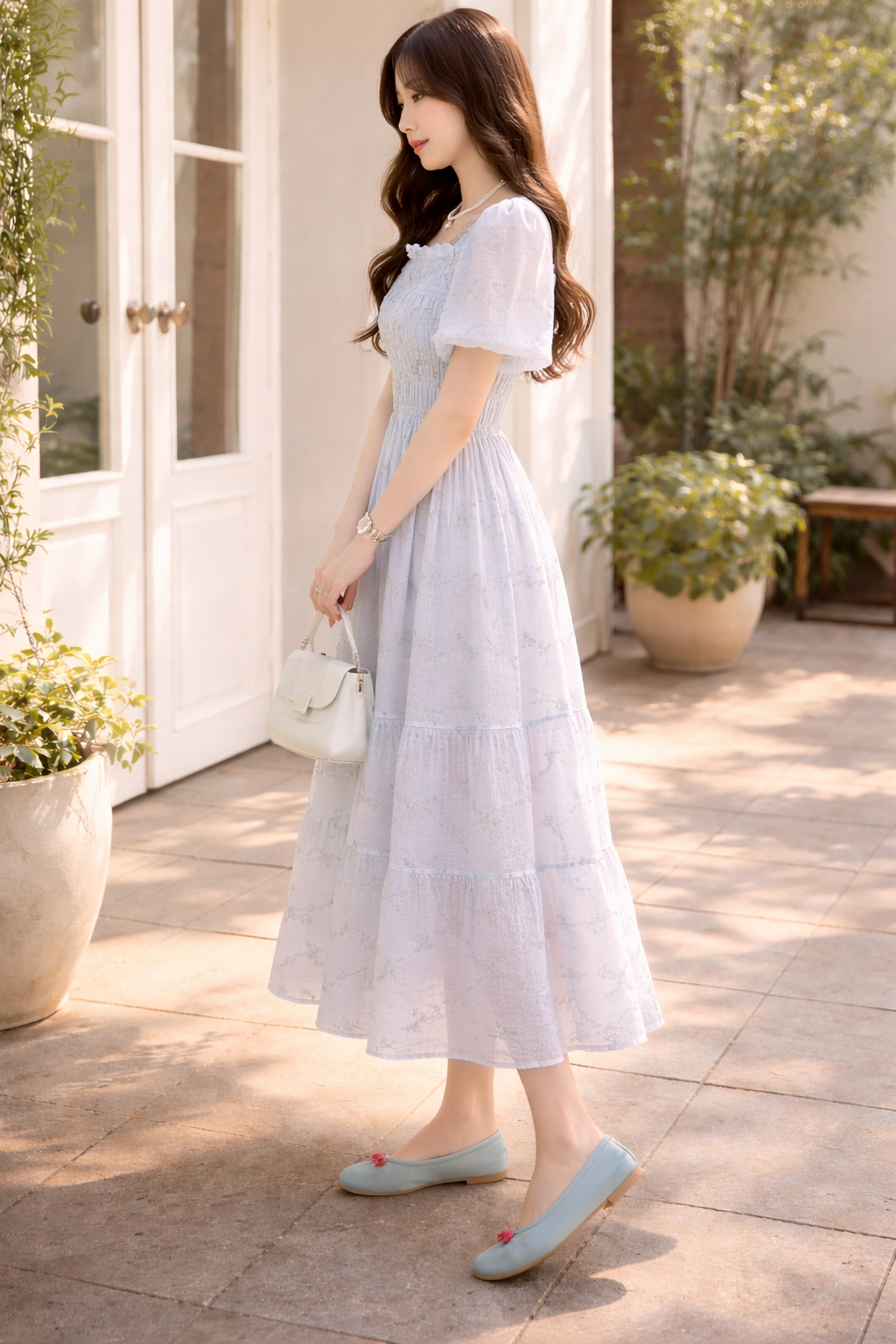 Daisy Whisper Midi Dress