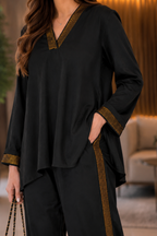 AA 0112C Midnight Gold Co-ord Set