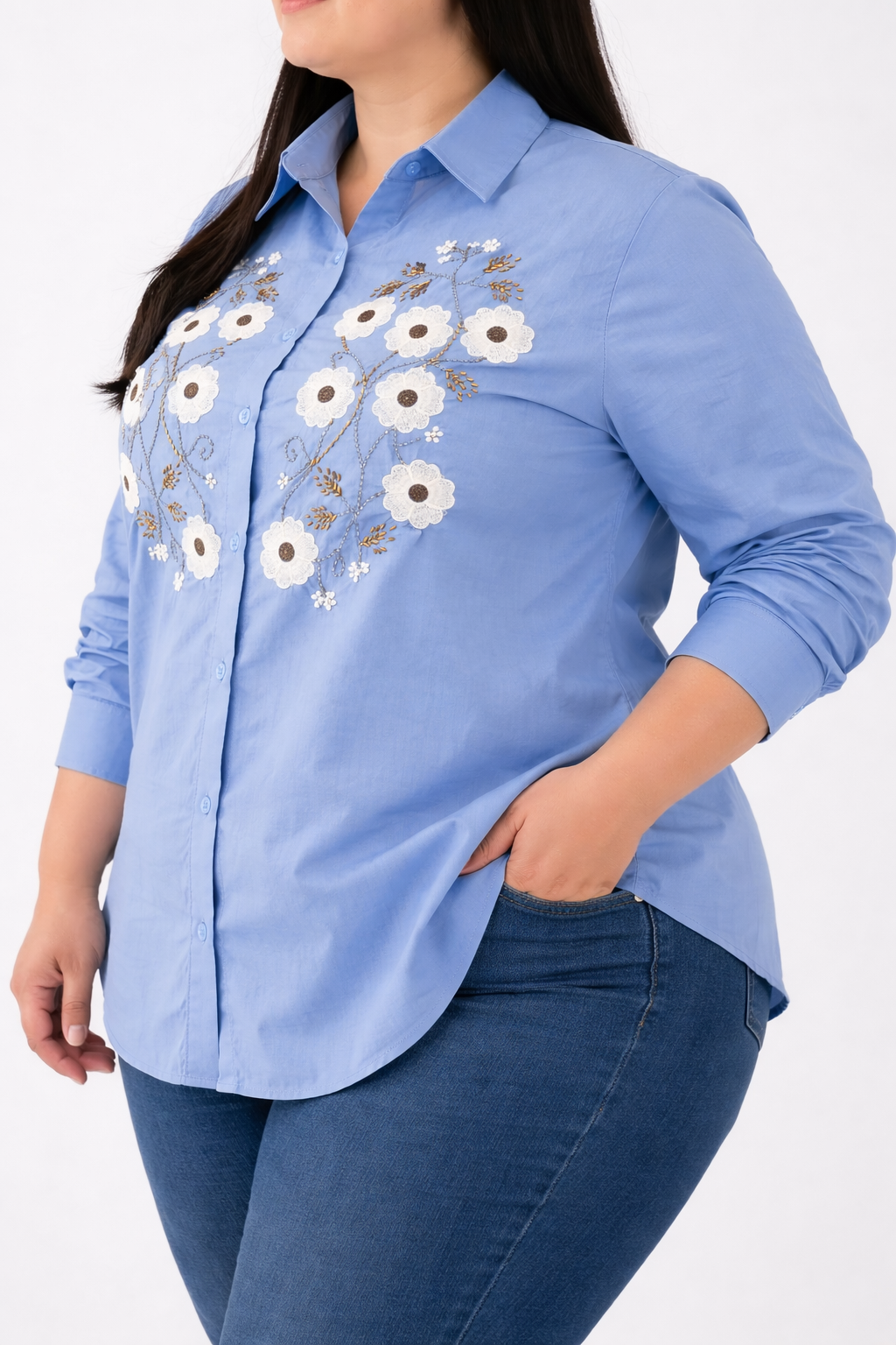 Floral Sky Luxe Shirt