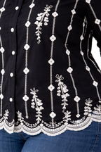 Ebony Floral Shirt