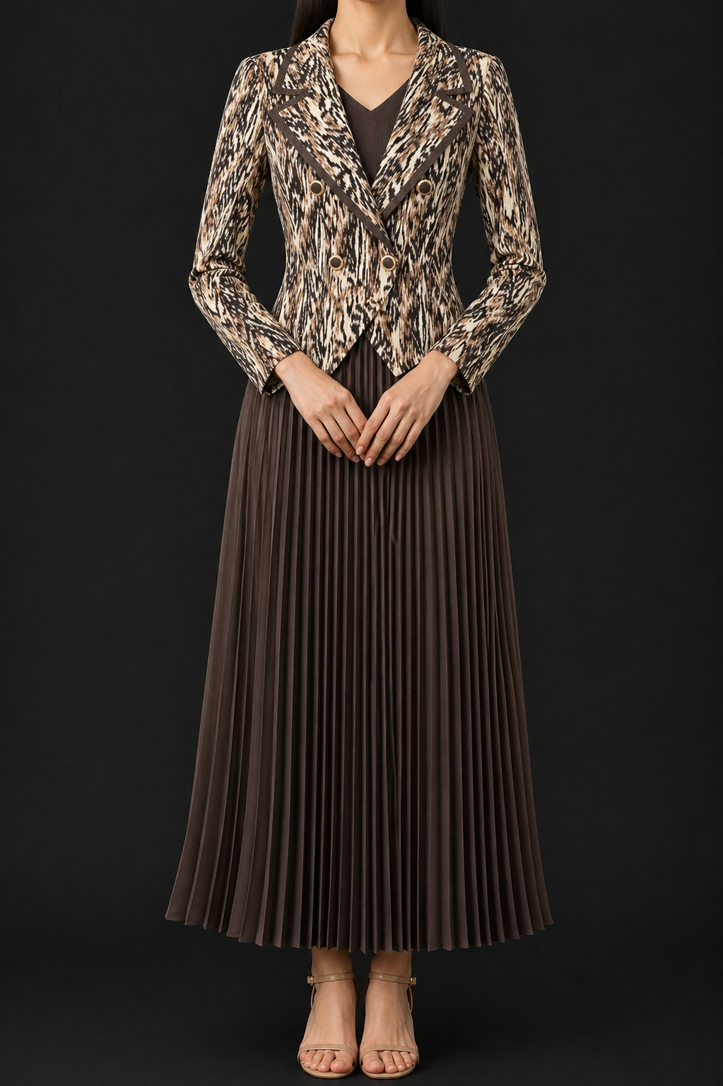 Elara Magic Pleated Set