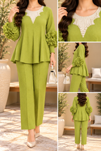 AA 0111 Floral Sleeve Co-ord Set