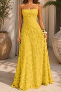 AA 0112C Blossom Lace Evening Gown