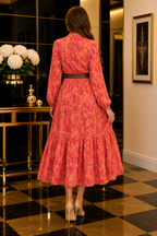 AA 0112C Sunset Bloom Tiered Dress