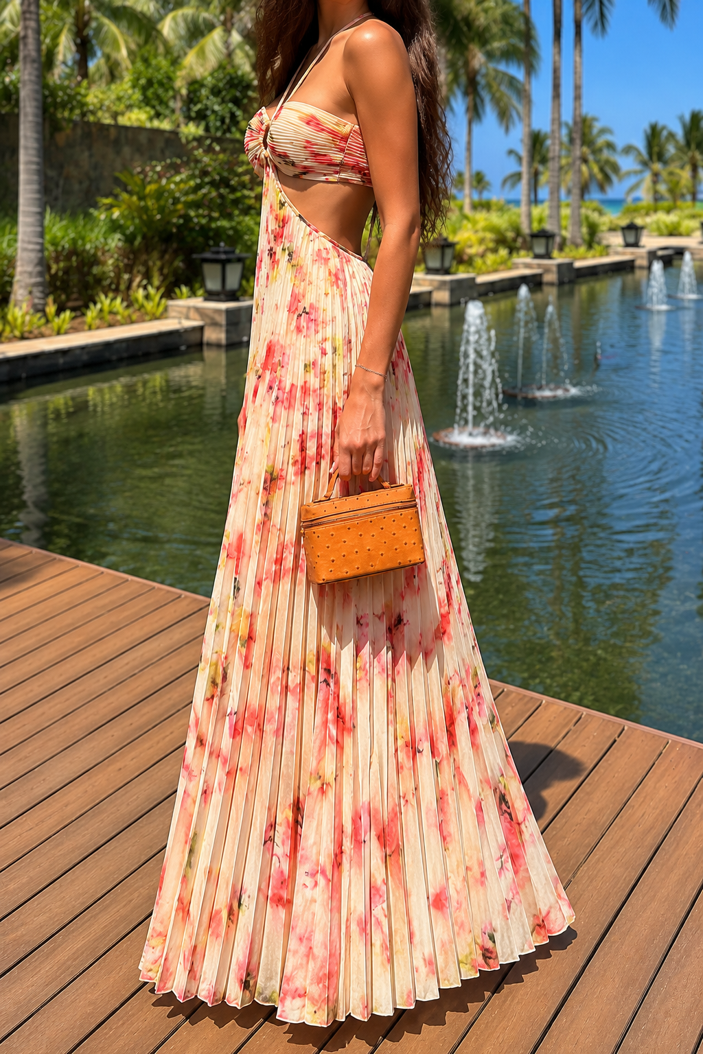 AA 0112C Blush Maxi Dress