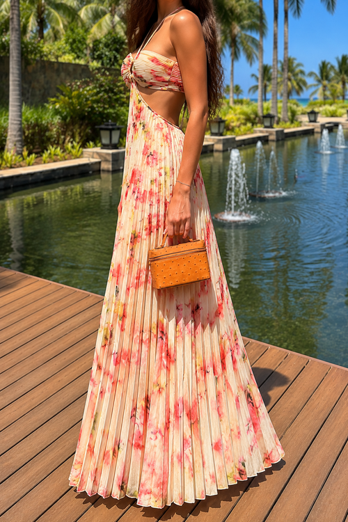 AA 0112C Blush Maxi Dress