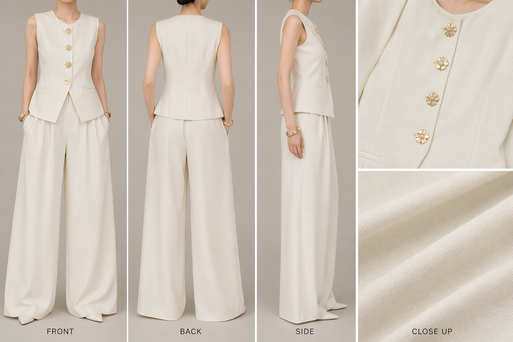 Ecru Blossom Coord Set