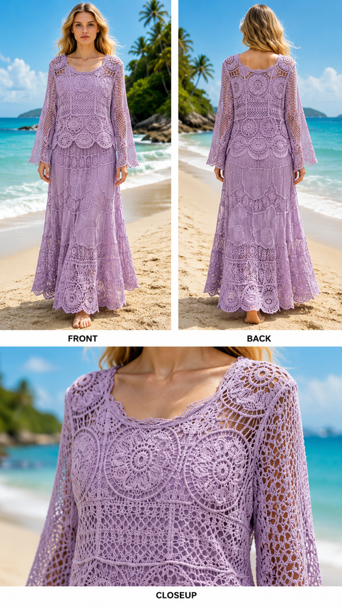 AA 0111C Aura Crochet Maxi Set