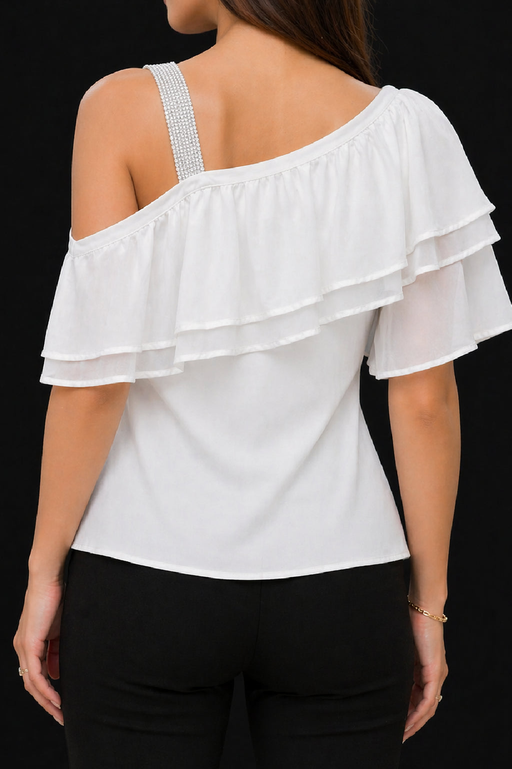Crystal Strap Elegance Top