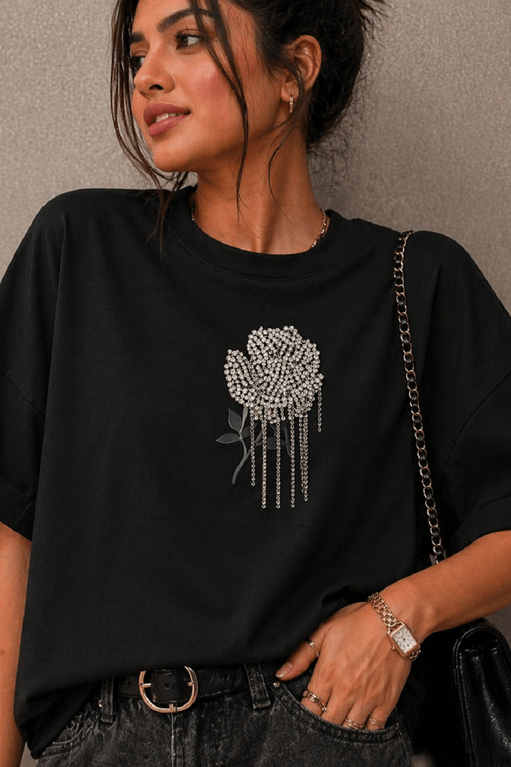 Blush Crystal Bloom Tee