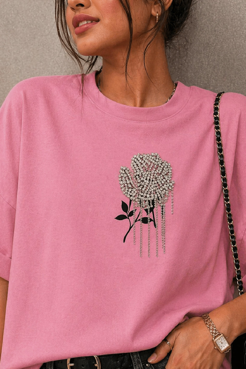 Blush Crystal Bloom Tee