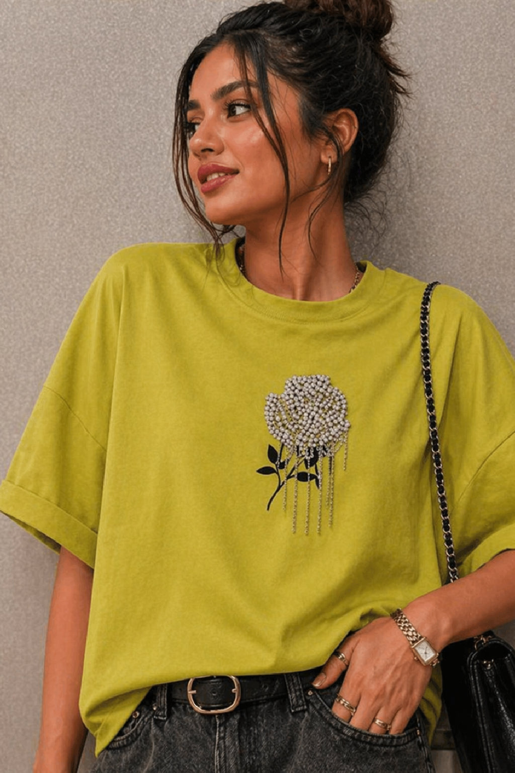 Blush Crystal Bloom Tee