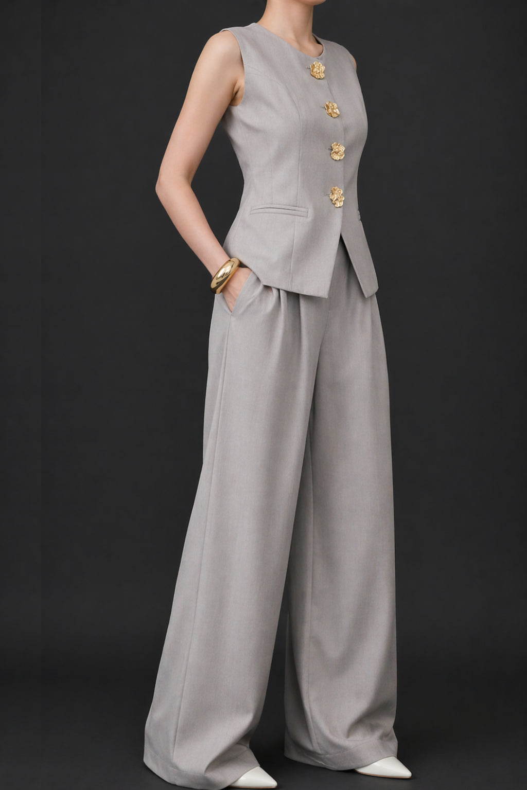 Ecru Blossom Coord Set